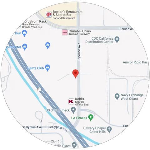 Map to Eastvale Location