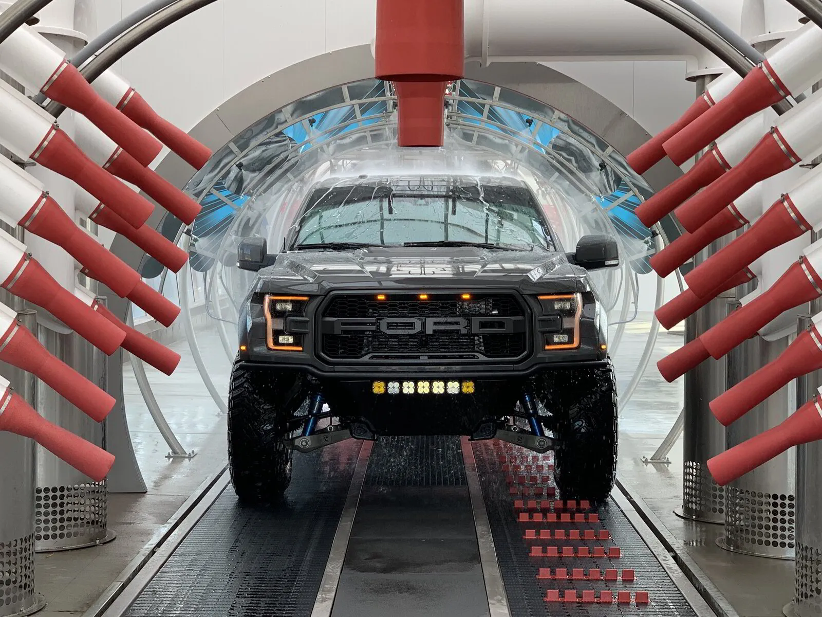 All American Express Car Wash Dual Conveyor Belt